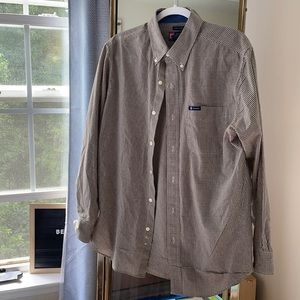 Long Sleeve Chaps Gingham Button Down